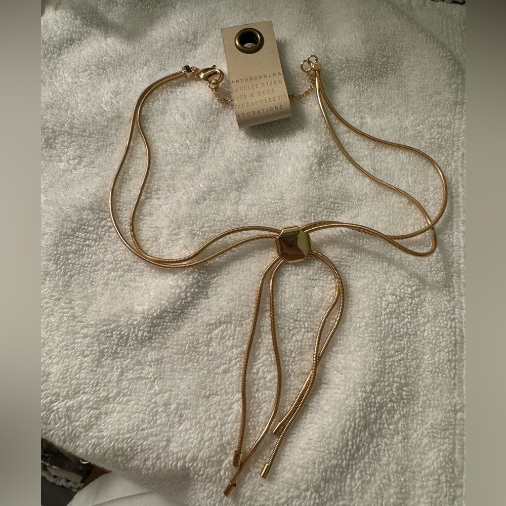 Anthropologie gold necklace